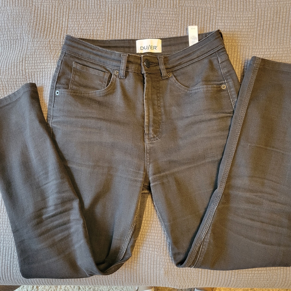 DUER Washed Black Jeans